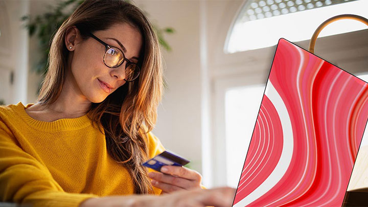 woman with laptop