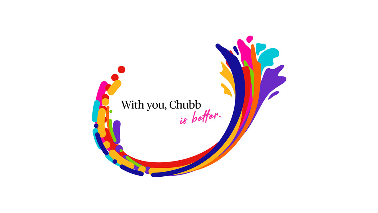 With you, chubb logo