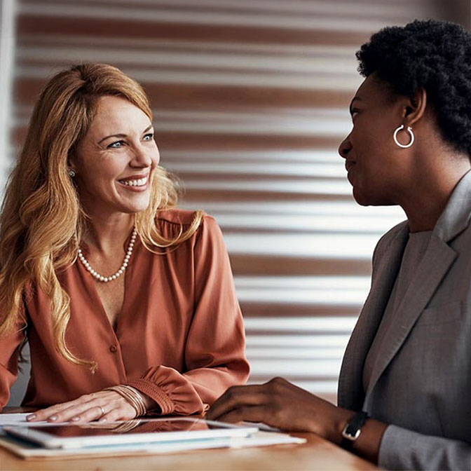 women having a meeting