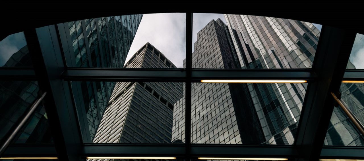 city building shot big apple